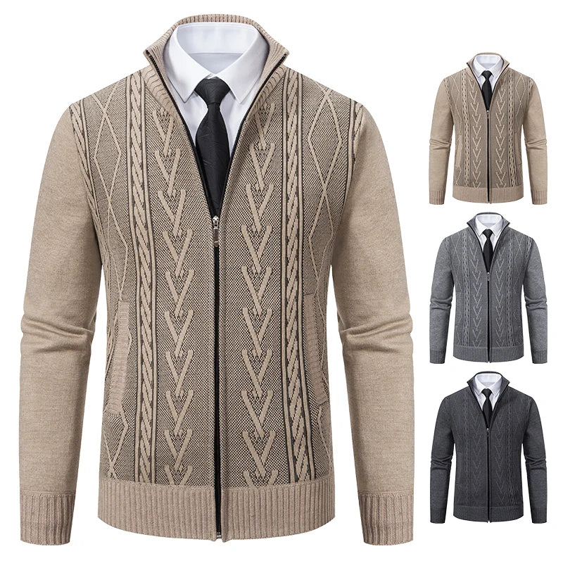 Men's Knitted Sweater Coat - SCFUDI