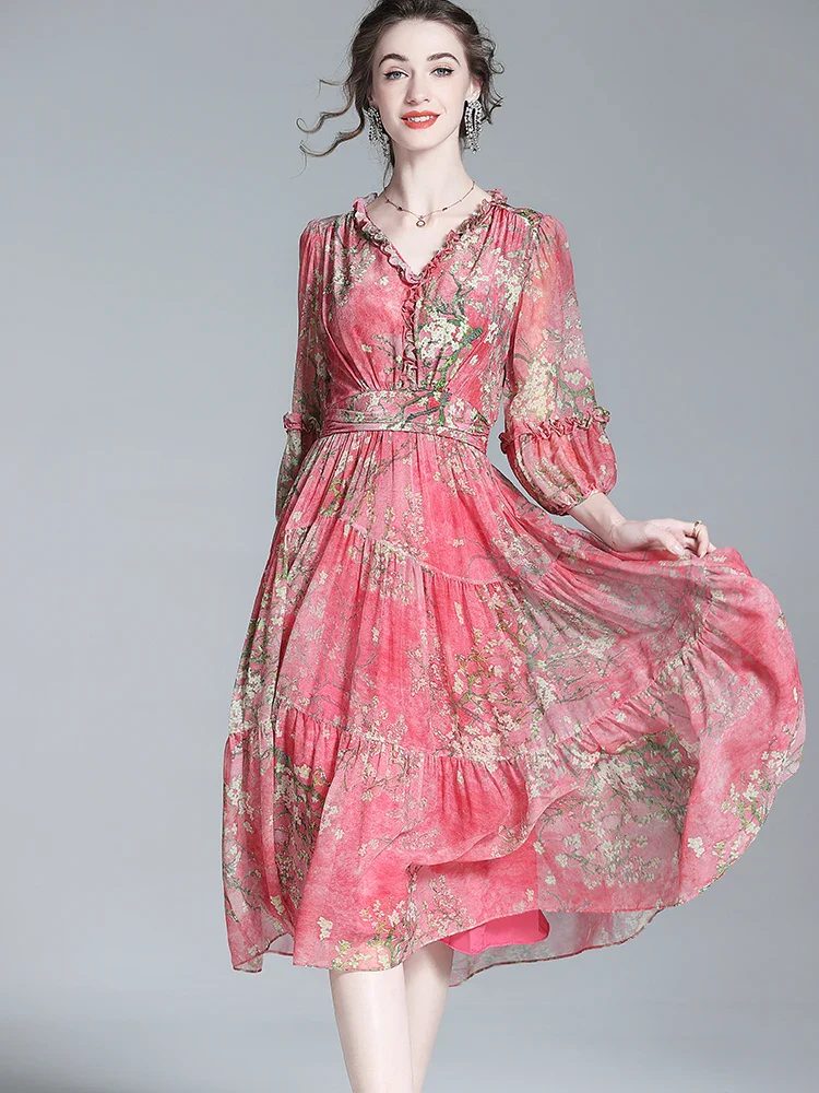 Boho Chiffon Summer Dress - SCFUDI