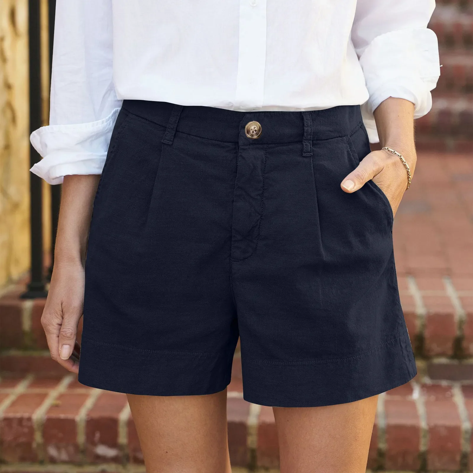 Women’s High Waist Shorts - SCFUDI