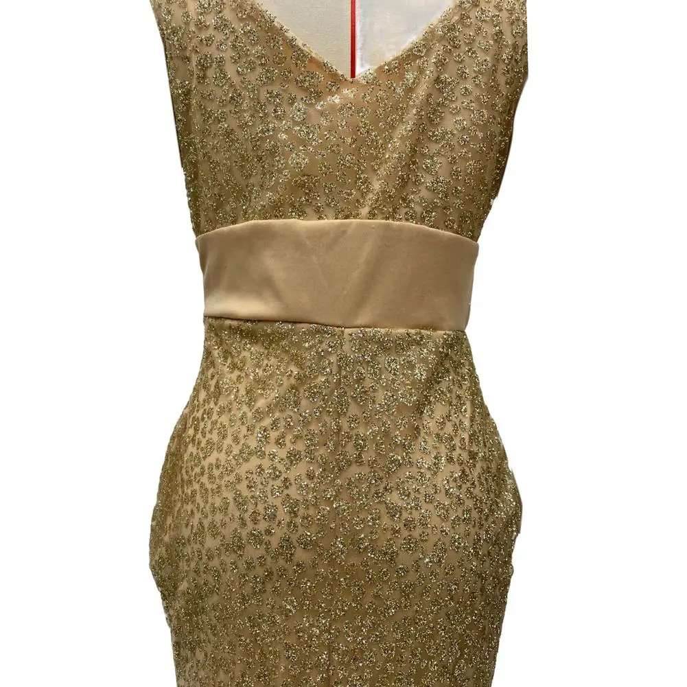 Sequin Mesh Evening Party Dress - SCFUDI