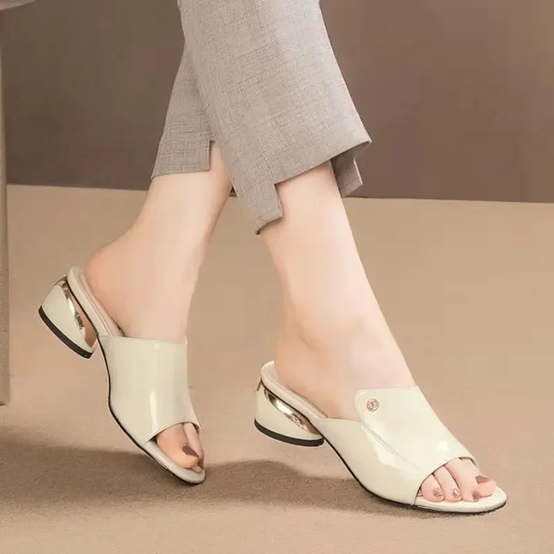 Soft Heeled Summer Sandals - SCFUDI