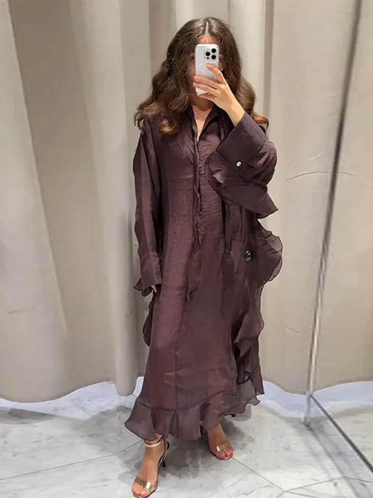 Elegant Ruffle Hem Dress - SCFUDI