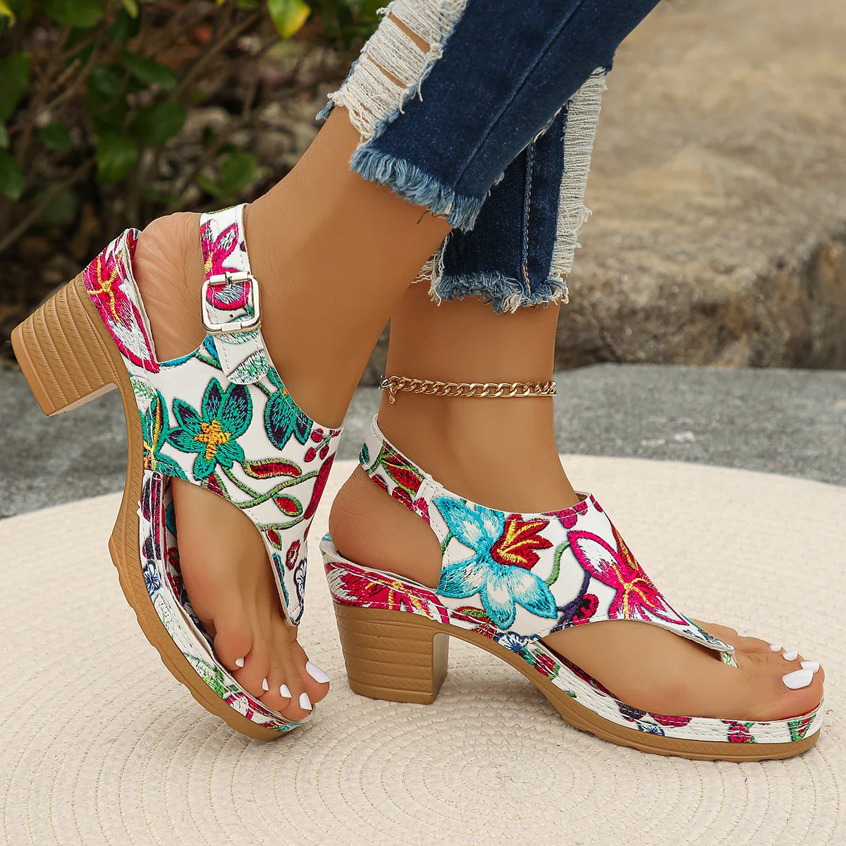 Summer Women Chunky Sandals - SCFUDI