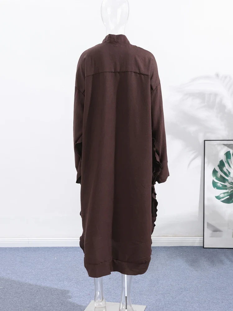 Elegant Ruffle Hem Dress - SCFUDI