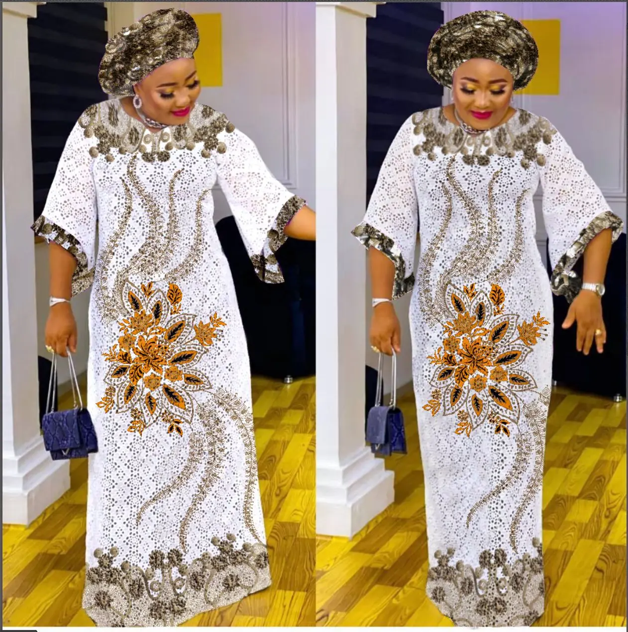 Elegant Kaftan Maxi Dress - SCFUDI