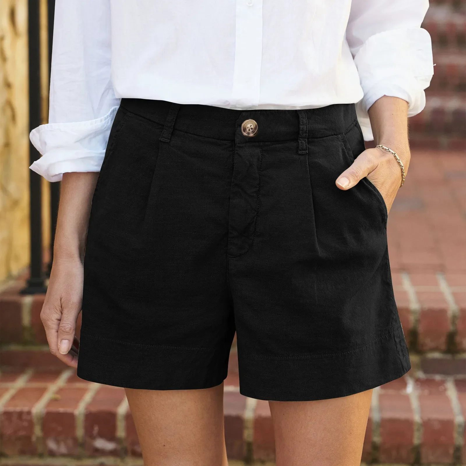 Women’s High Waist Shorts - SCFUDI