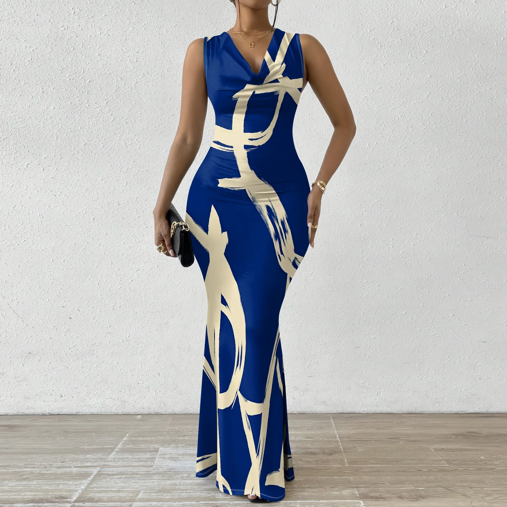 Summer Mermaid Maxi Dress - SCFUDI