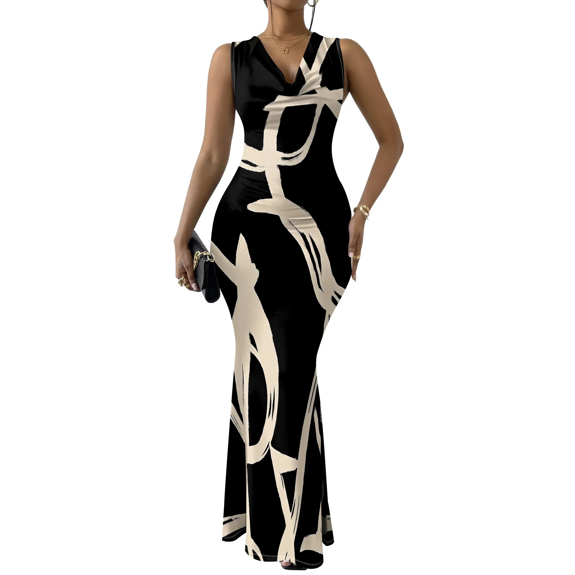 Summer Mermaid Maxi Dress - SCFUDI