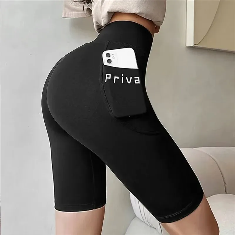 High Waist Yoga Shorts - SCFUDI