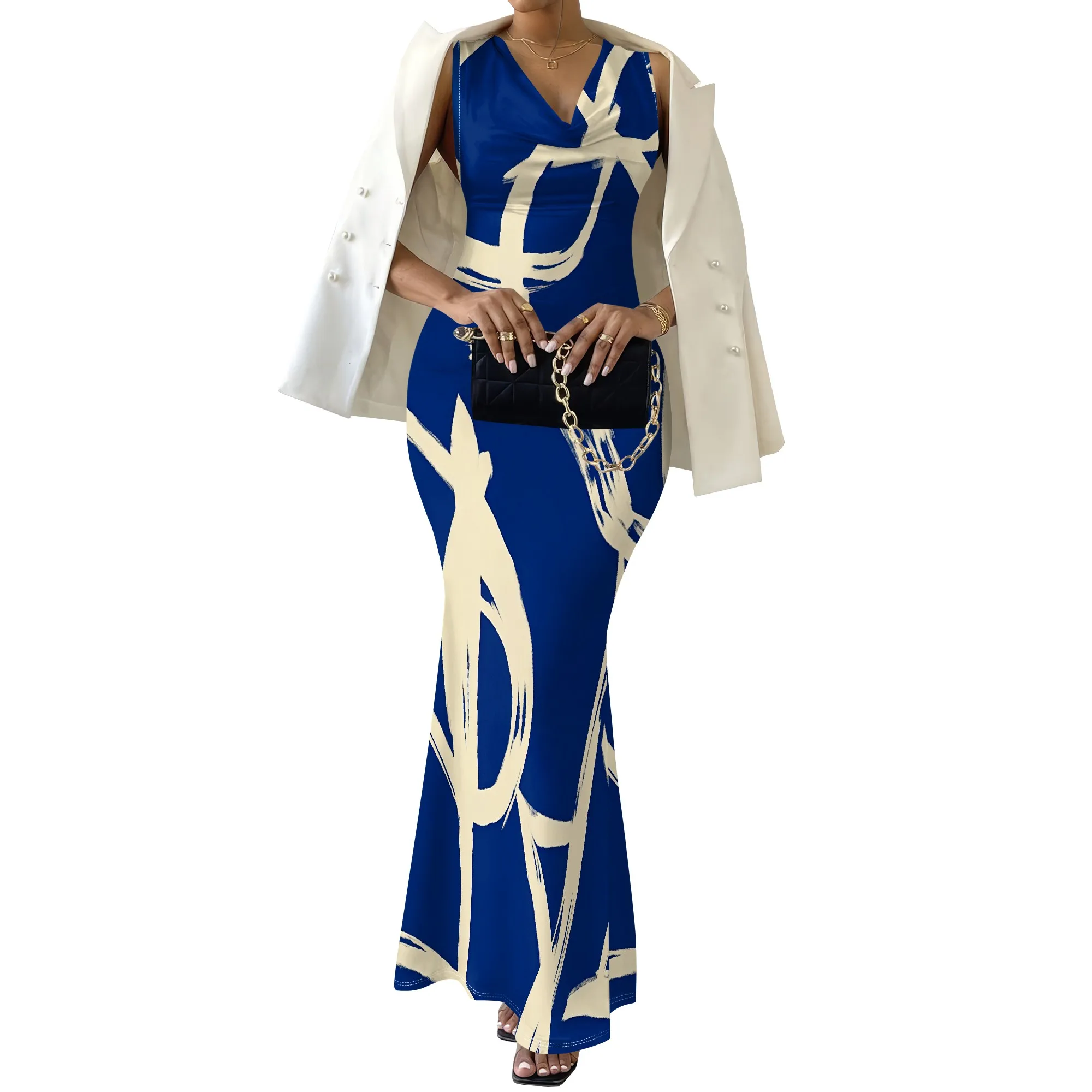 Summer Mermaid Maxi Dress - SCFUDI