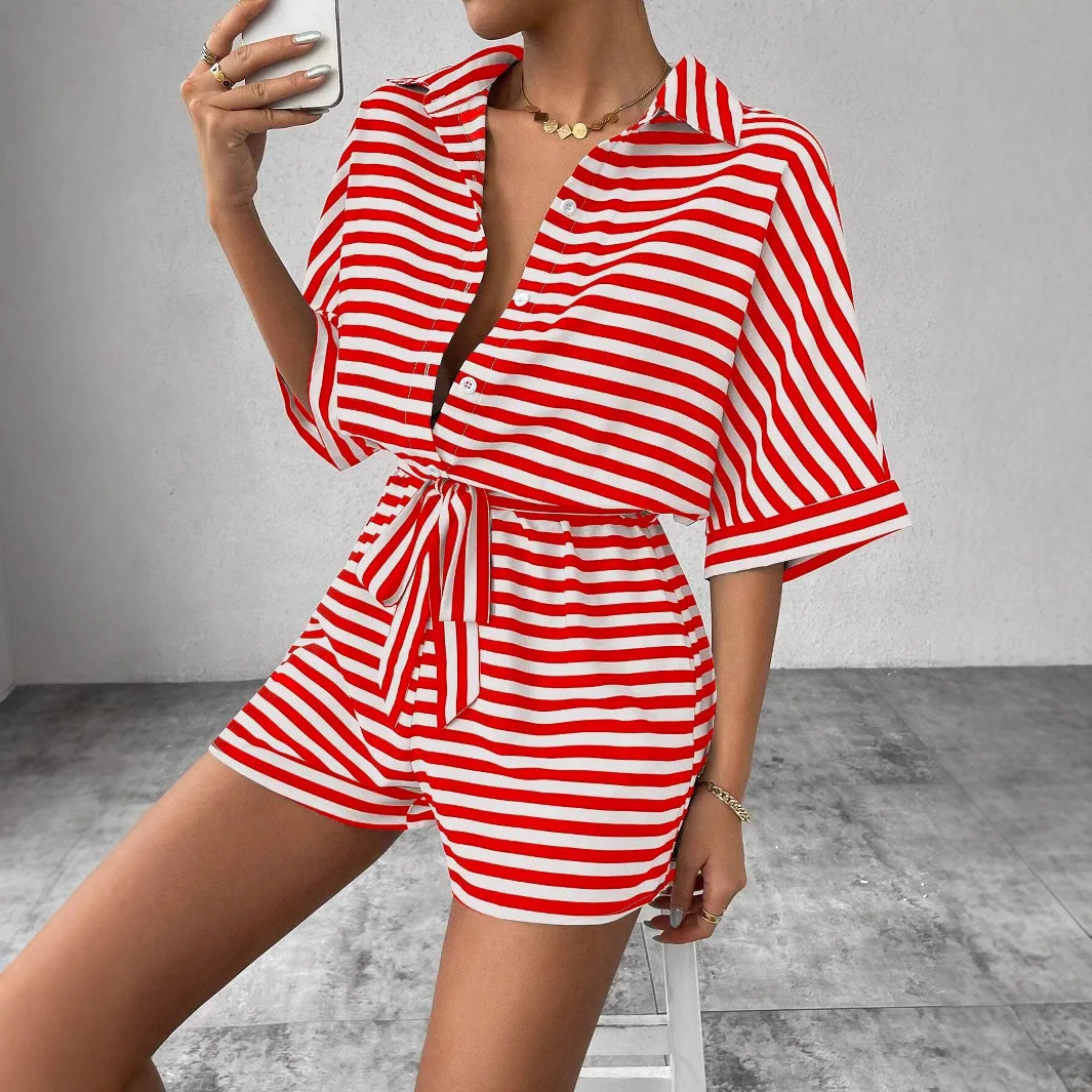Women’s Summer Casual Striped Set - SCFUDI