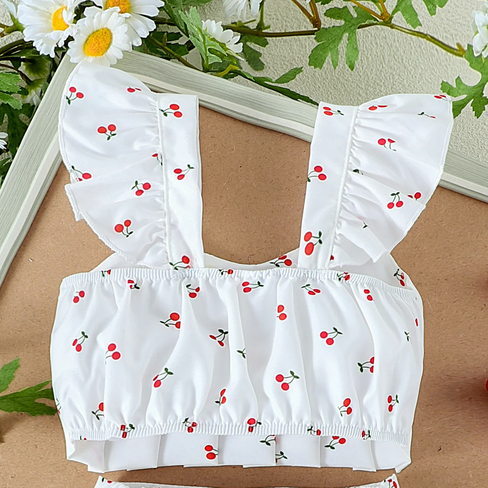 Baby Girl Cherry Heart Top & Skirt Set - SCFUDI