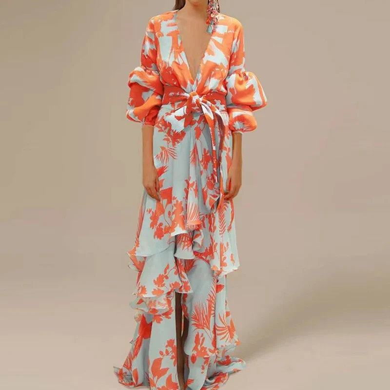 Retro Ruffle Party Dress - SCFUDI