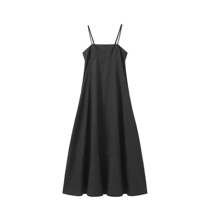 Black Backless Long Dress - SCFUDI