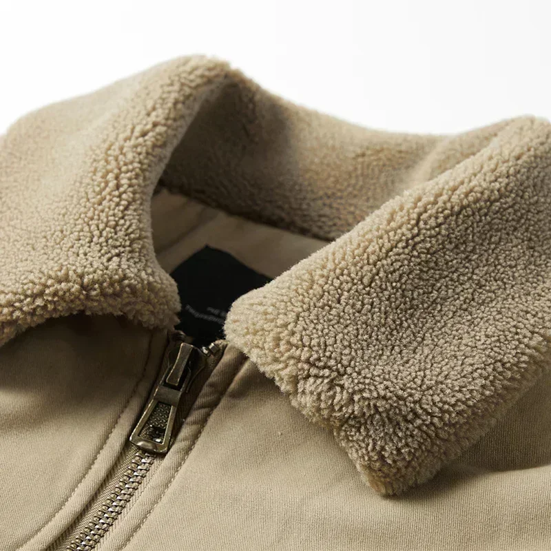 Men's Wool Collar Jacket - SCFUDI