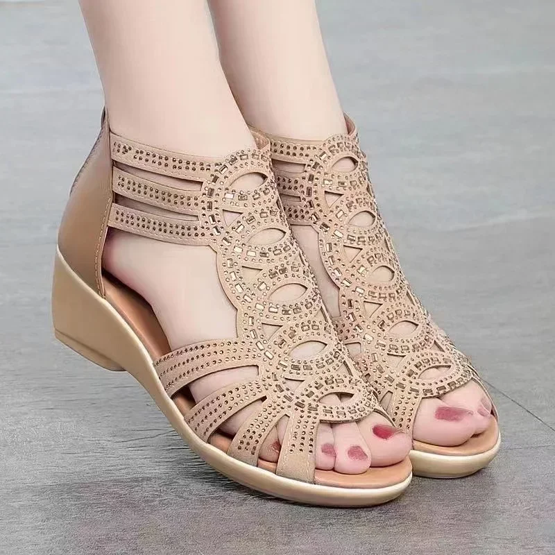 Soft Sole Roman Wedges - SCFUDI