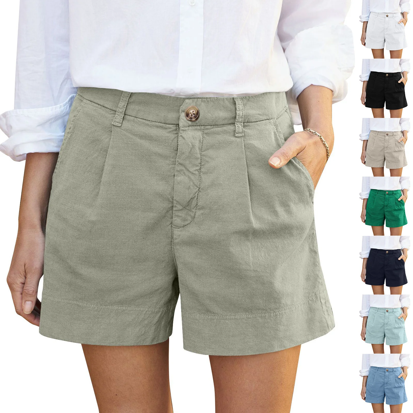 Women’s High Waist Shorts - SCFUDI