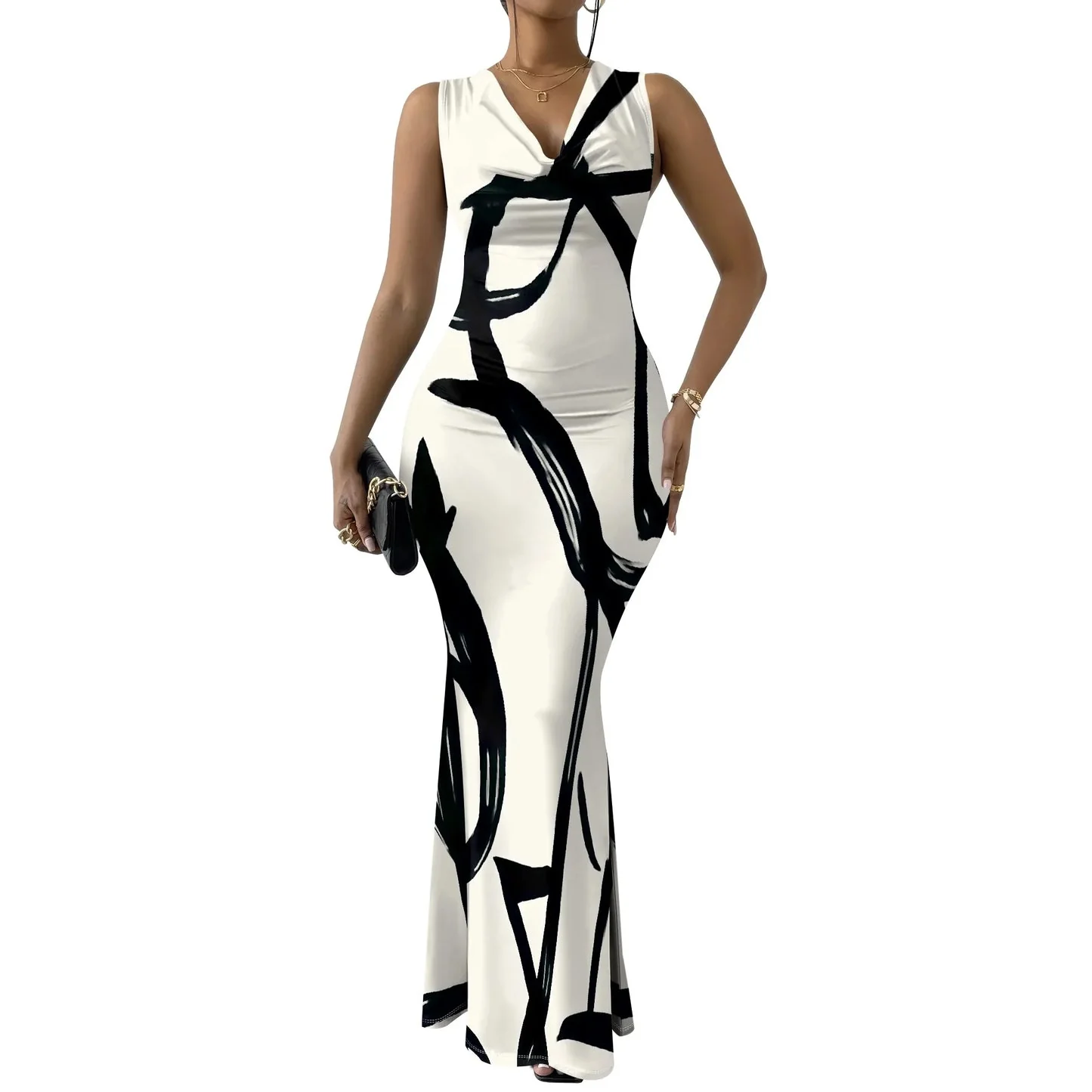 Summer Mermaid Maxi Dress - SCFUDI