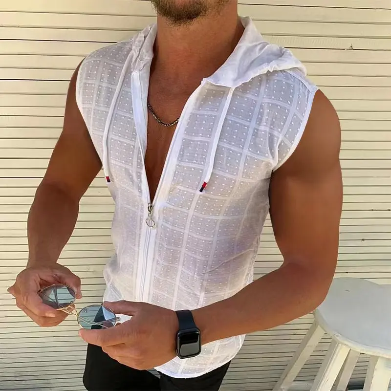 Men's Beach Hooded Tank - SCFUDI