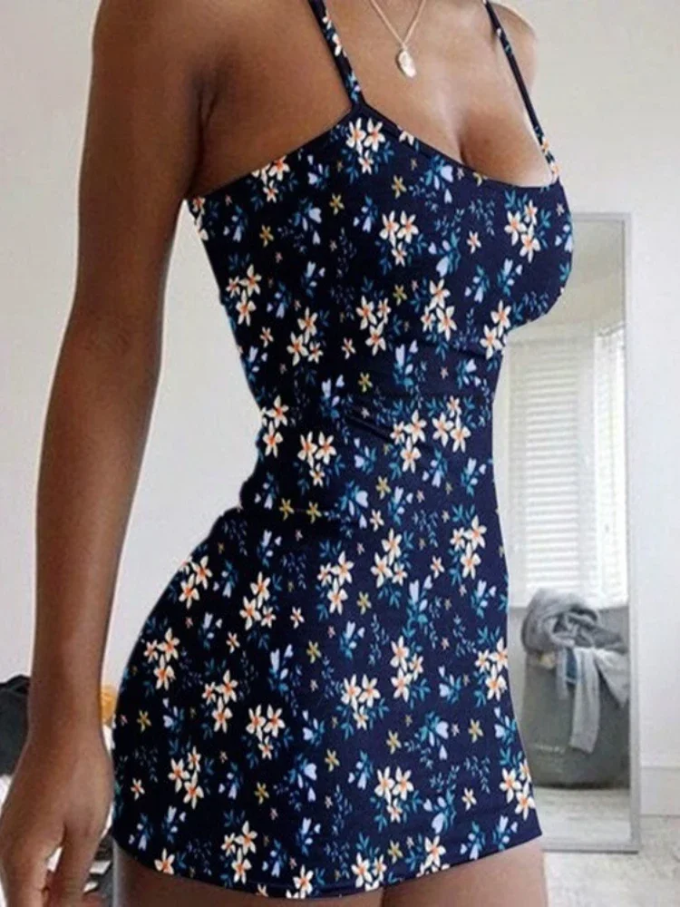 Tiny Floral Bodycon Dress - SCFUDI