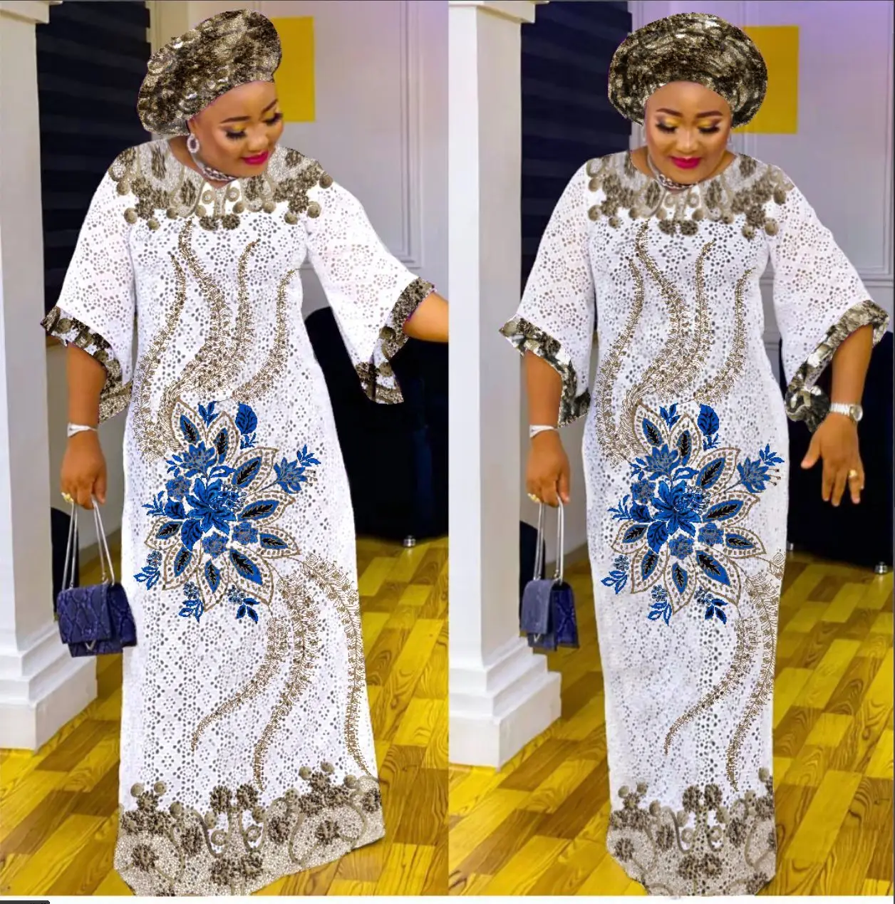 Elegant Kaftan Maxi Dress - SCFUDI
