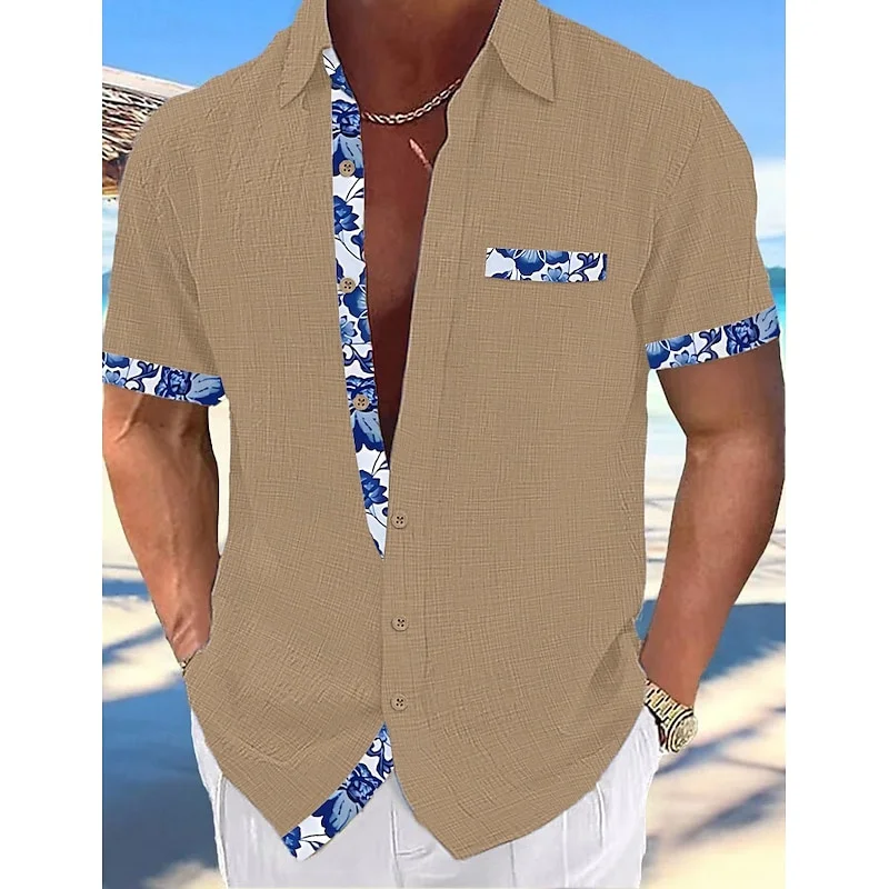 Men's Summer Linen Shirt - SCFUDI