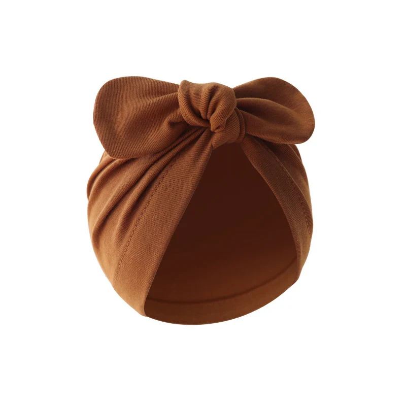 Newborn Solid Bow Beanie - SCFUDI