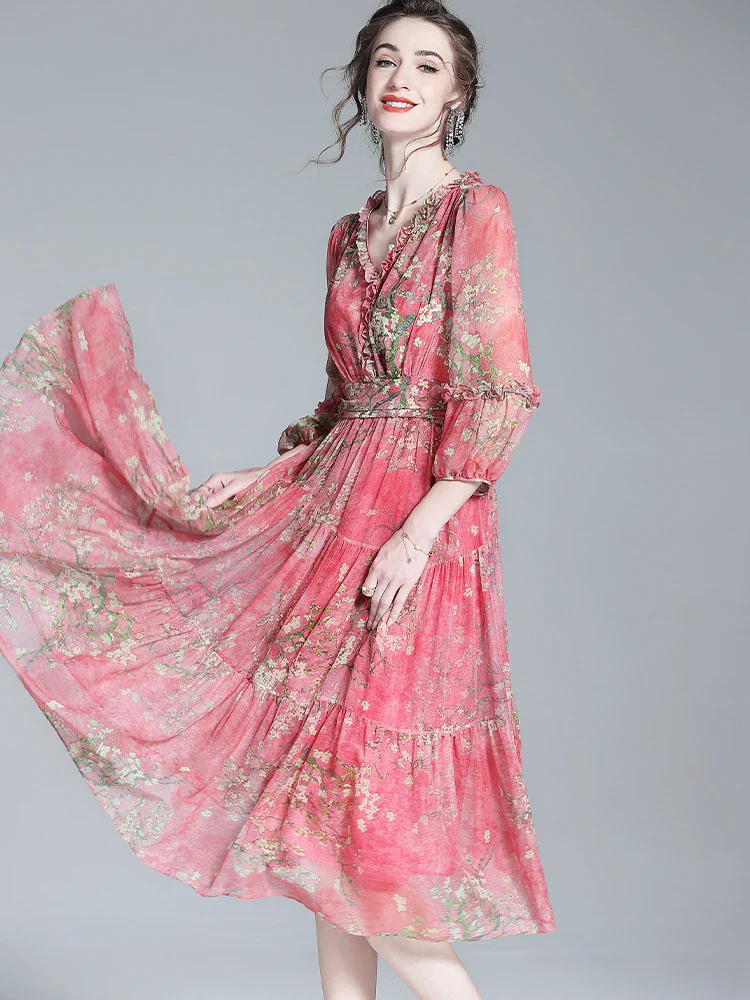 Boho Chiffon Summer Dress - SCFUDI