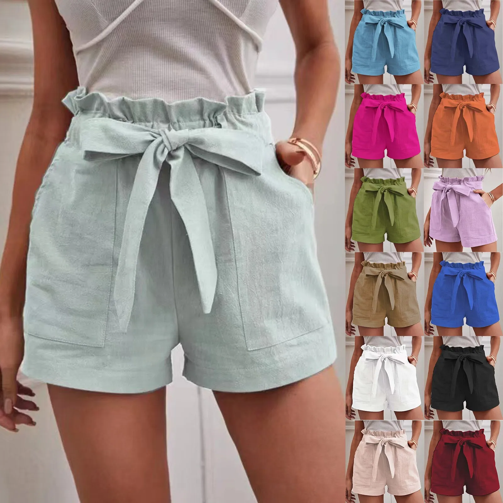 Dressy Cotton Summer Shorts - SCFUDI