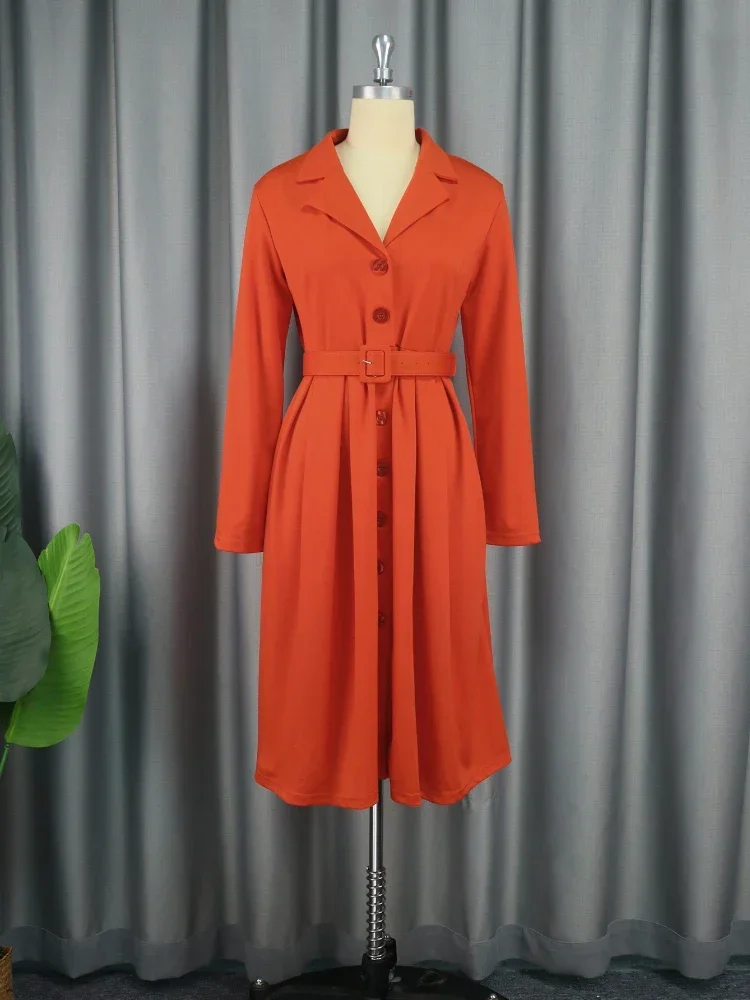 Elegant Office Midi Dress - SCFUDI