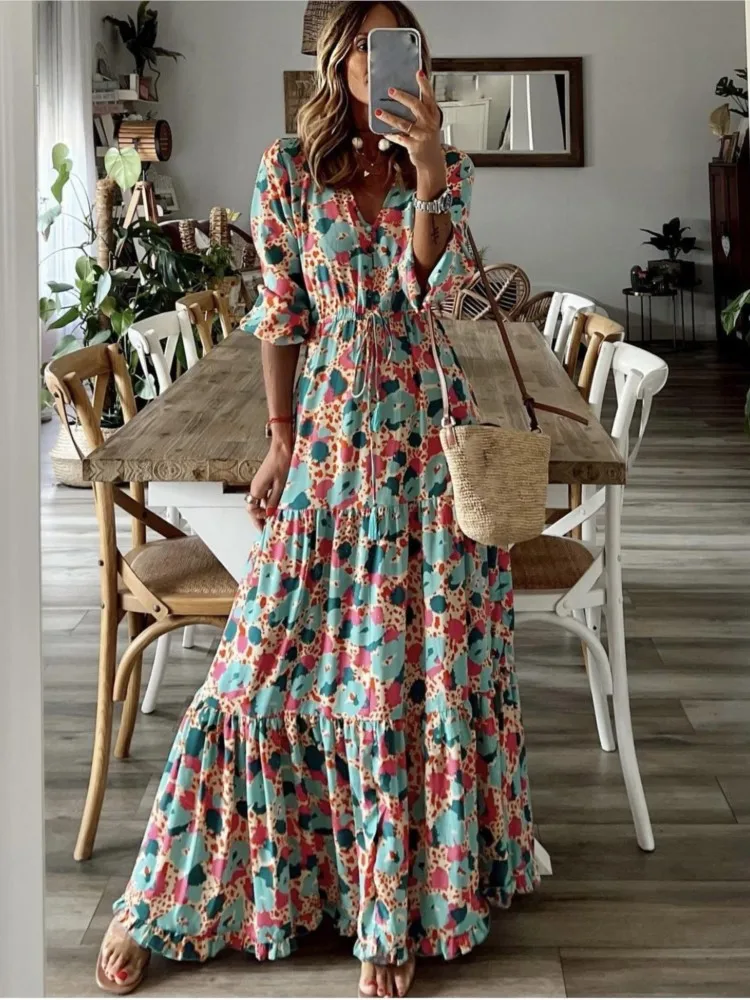 Summer Boho Casual Dress - SCFUDI