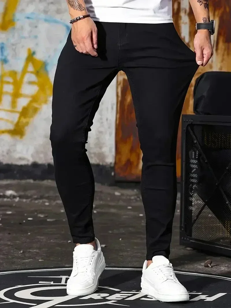 Mens Skinny Pencil Jeans - SCFUDI