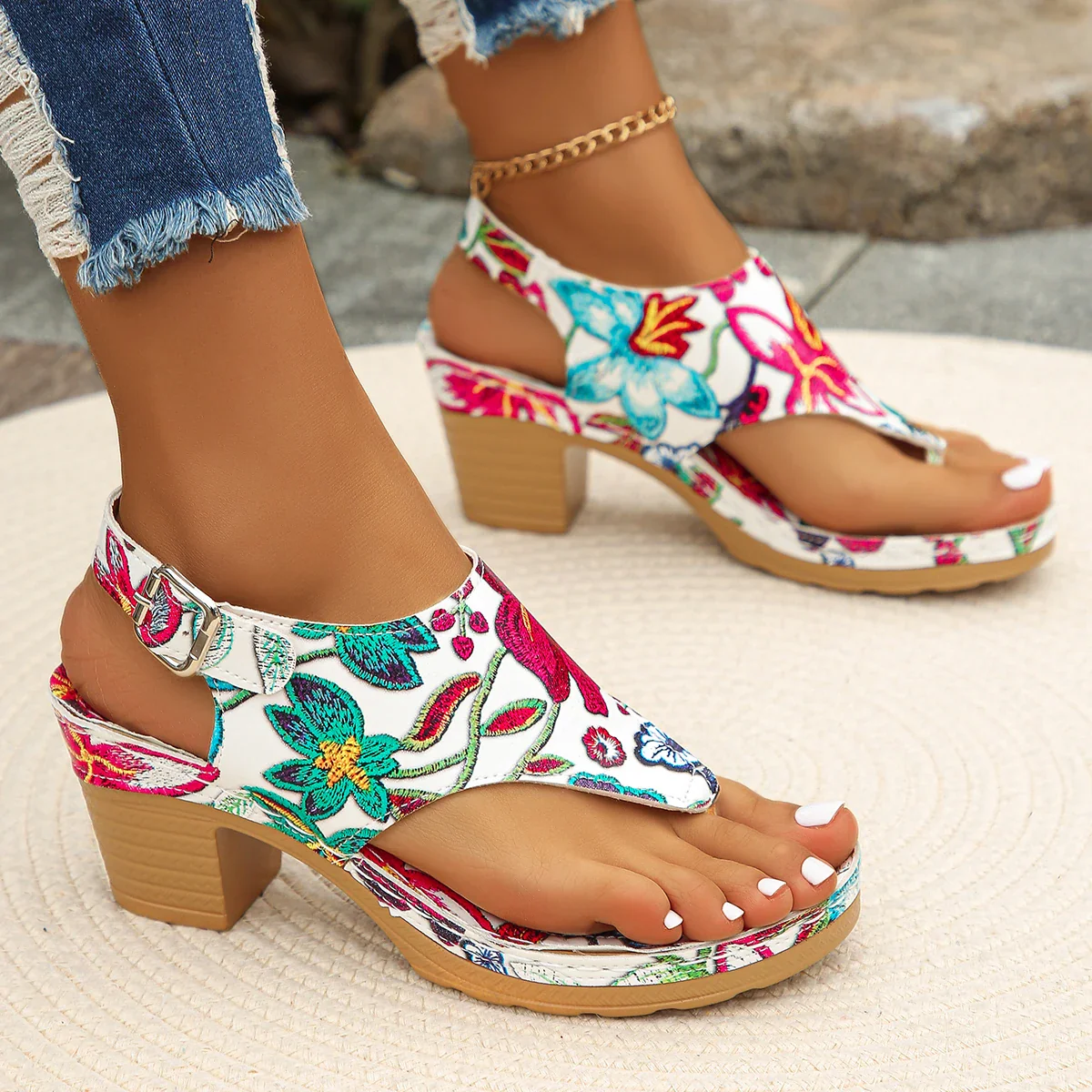 Summer Women Chunky Sandals - SCFUDI