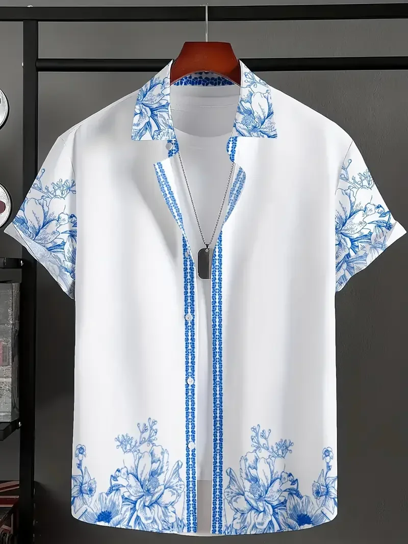 Summer Hawaiian Floral Shirt - SCFUDI