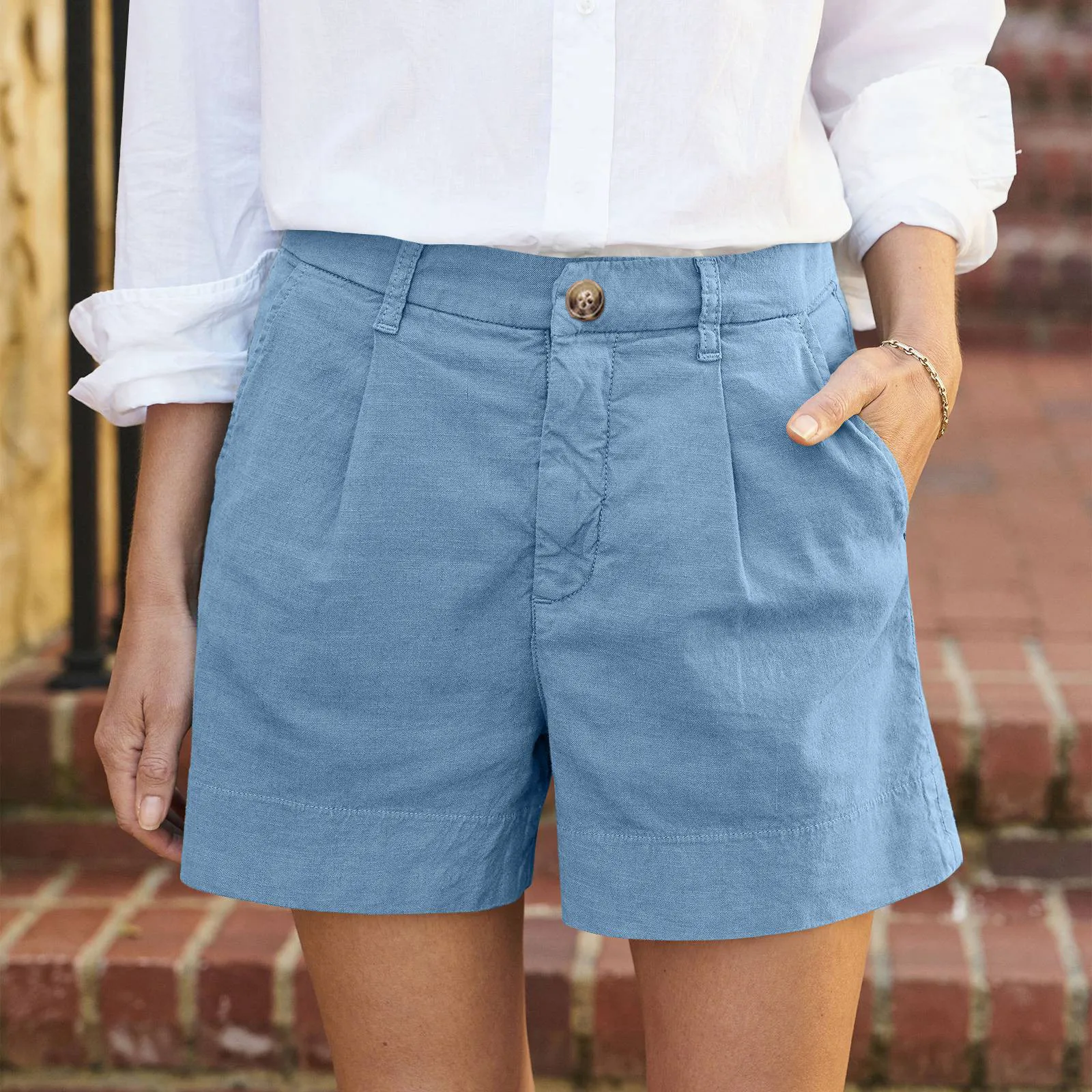 Women’s High Waist Shorts - SCFUDI
