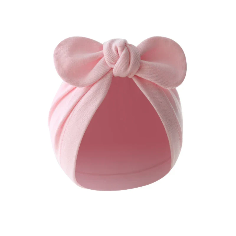 Newborn Solid Bow Beanie - SCFUDI