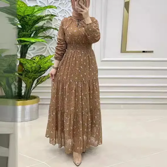 Long Robe Floral Dress - SCFUDI