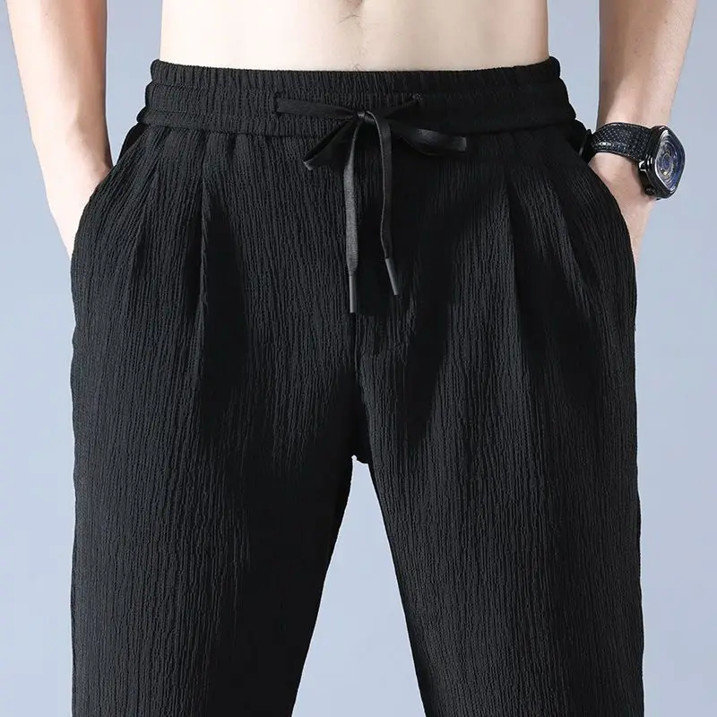 Men's Linen Jogger Pants - SCFUDI