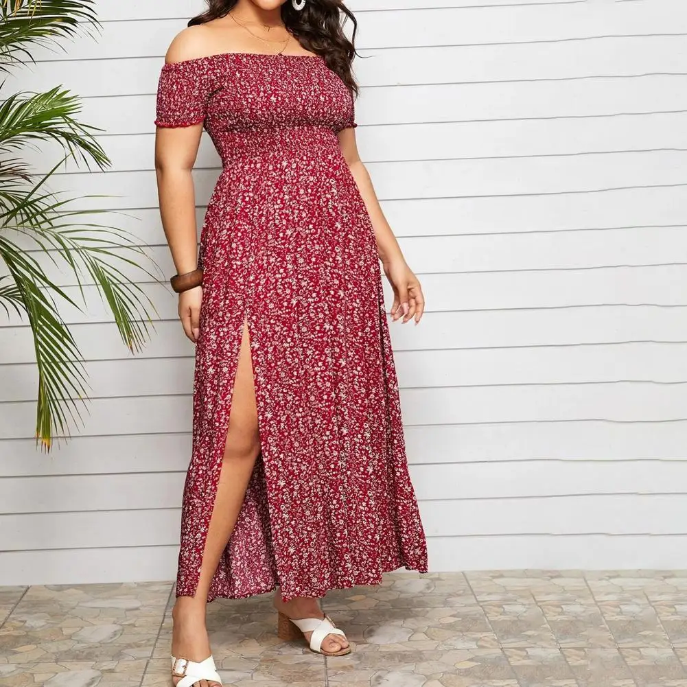 Plus Size Long Maxi Dress - SCFUDI