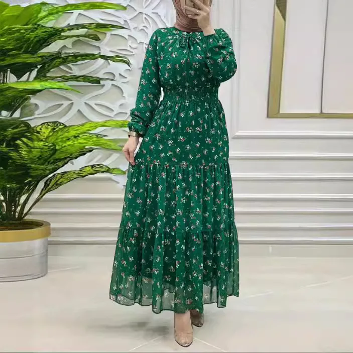 Long Robe Floral Dress - SCFUDI