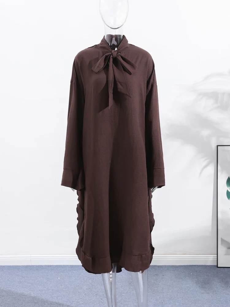 Elegant Ruffle Hem Dress - SCFUDI