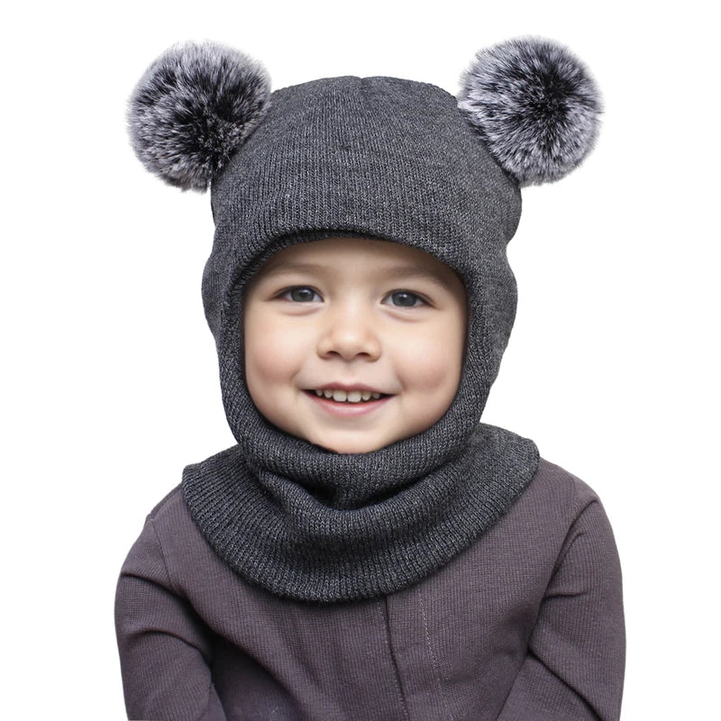 Winter Kids Knitted Beanie - SCFUDI