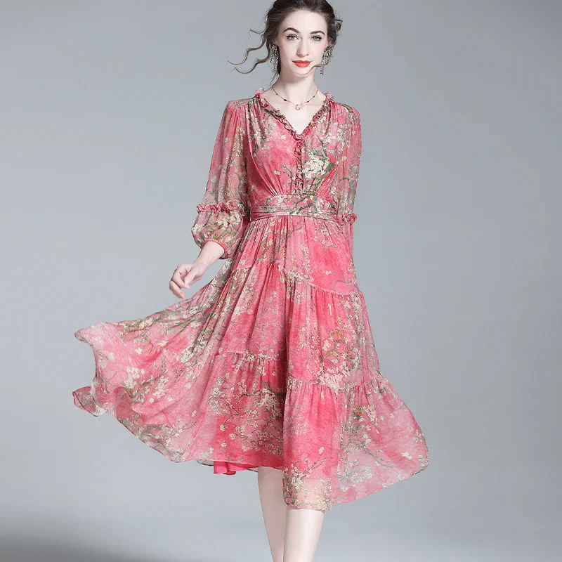 Boho Chiffon Summer Dress - SCFUDI