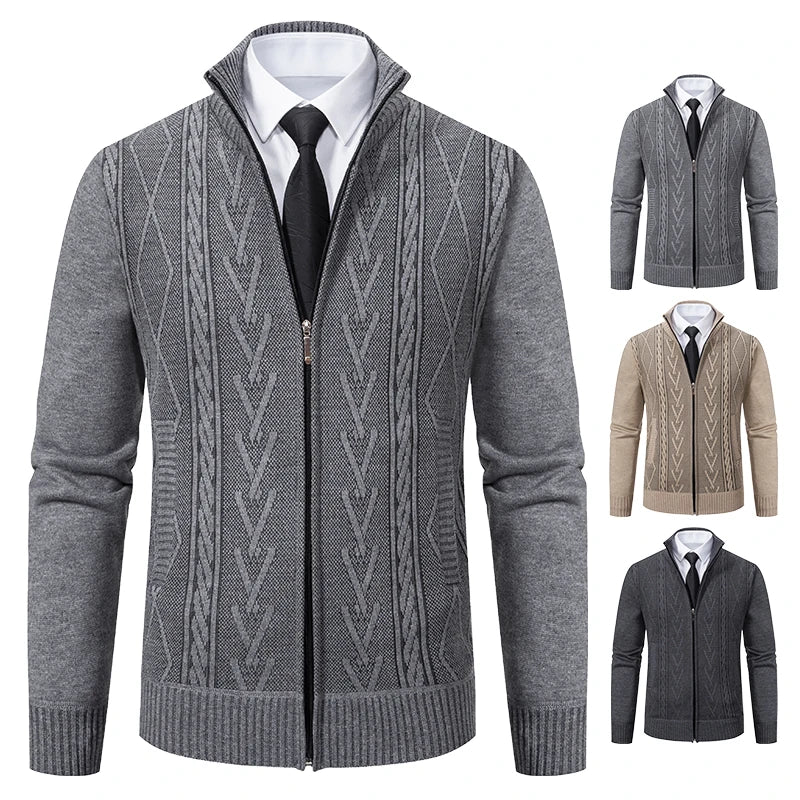 Men's Knitted Sweater Coat - SCFUDI