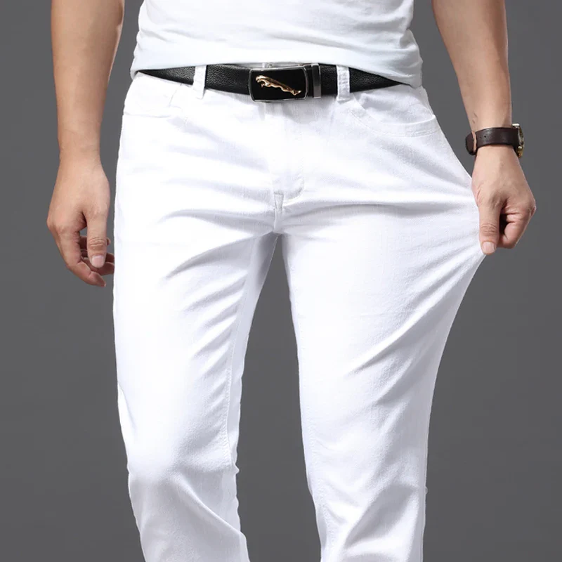 Fashionable White Men’s Pants - SCFUDI