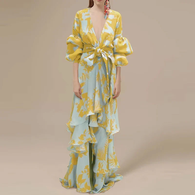 Retro Ruffle Party Dress - SCFUDI