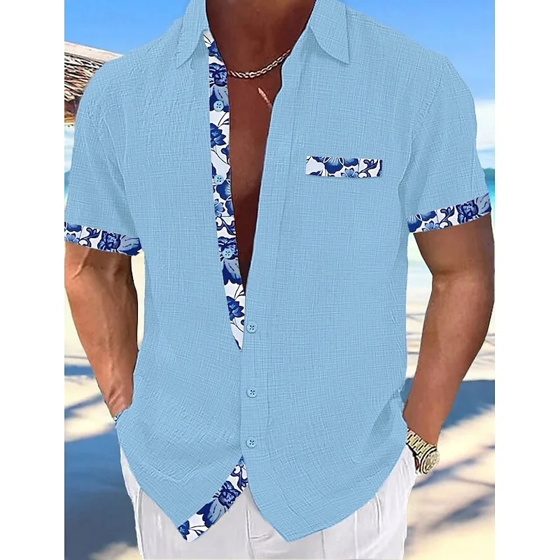 Men's Summer Linen Shirt - SCFUDI