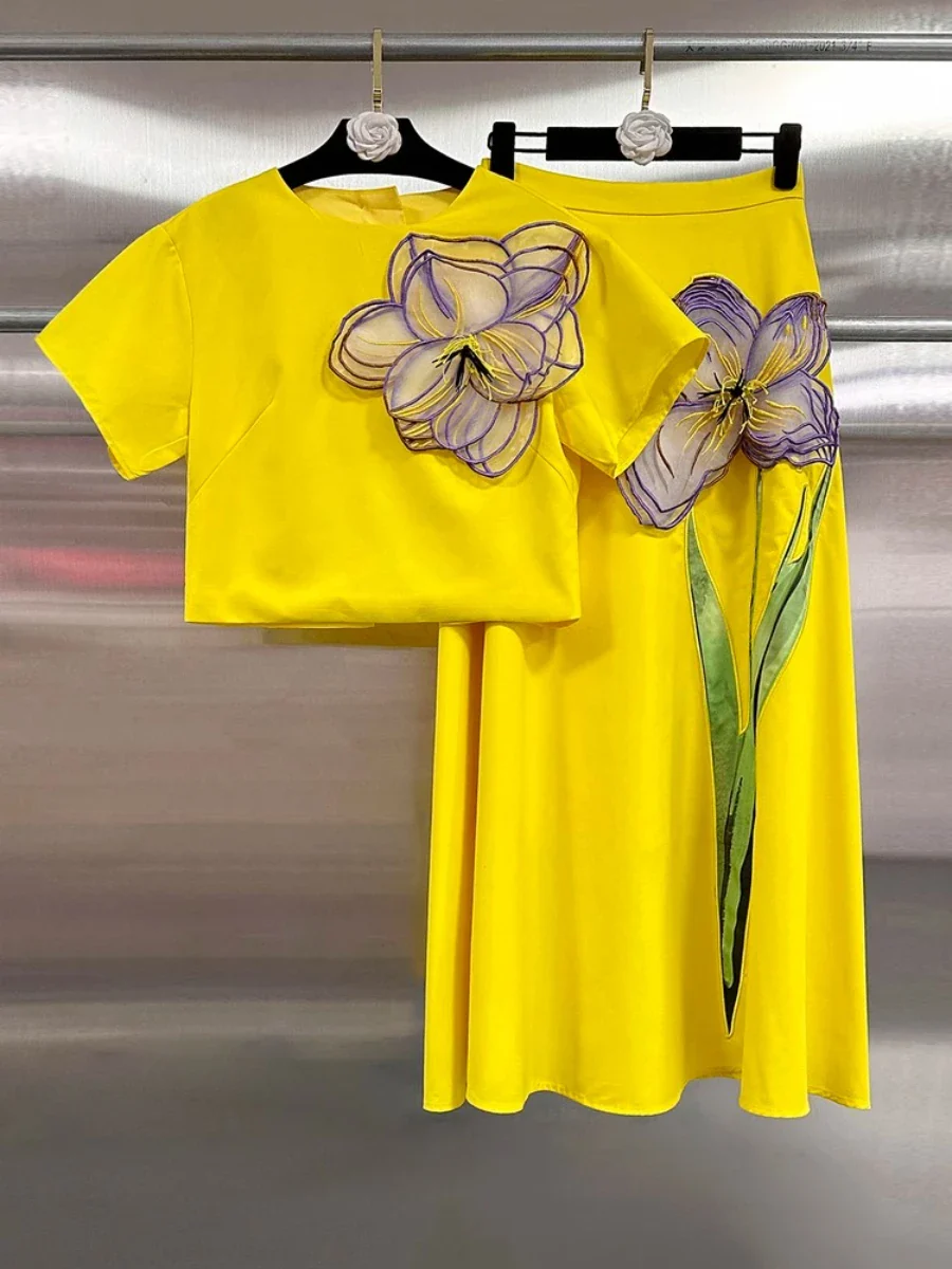 Yellow Spliced Summer Set - SCFUDI