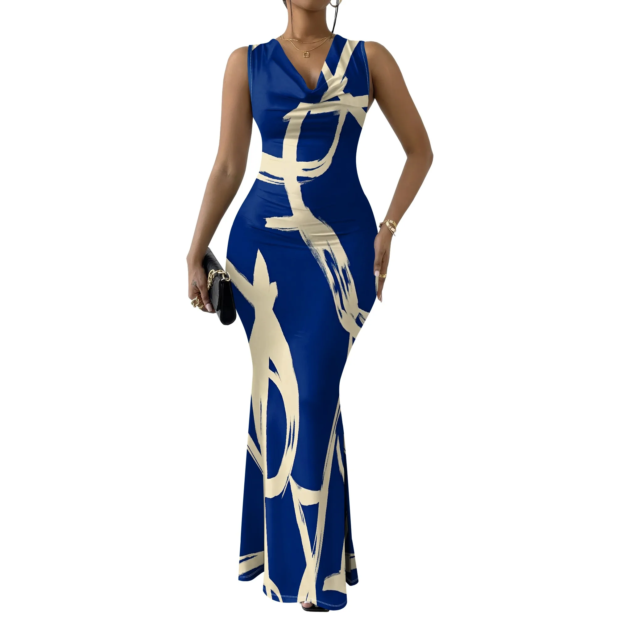 Summer Mermaid Maxi Dress - SCFUDI