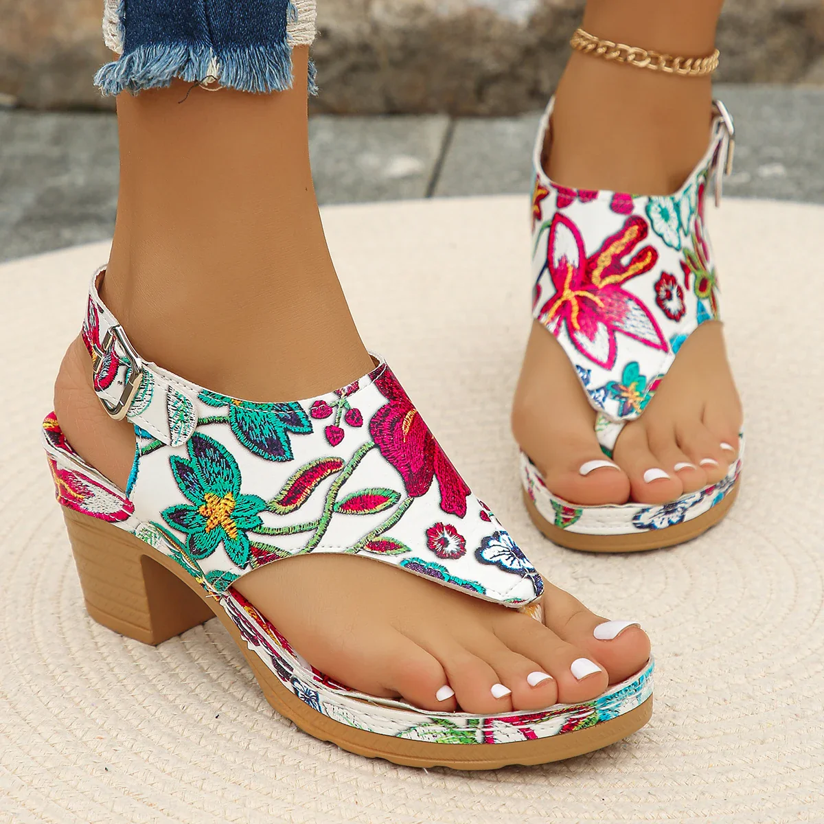 Summer Women Chunky Sandals - SCFUDI